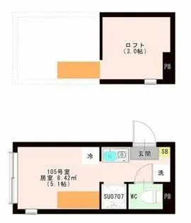 東京都杉並区和泉1【アパート】の間取り