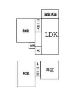 岡山県岡山市中区乙多見【一戸建】の間取り