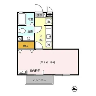 セジュールあおき【2階】の間取り