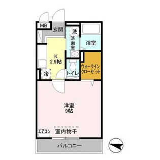 ペルルバント【3階】の間取り