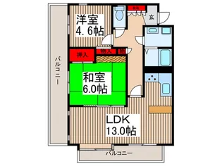 ザ・ルネサンスヒルズI【2階】の間取り