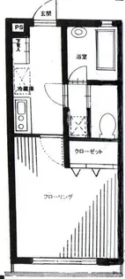 スカイキープ明大前【1階】の間取り