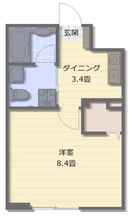 サンテラス【2階】の間取り