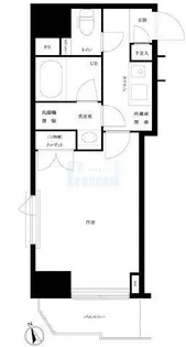 ルーブル新宿原町【6階】の間取り