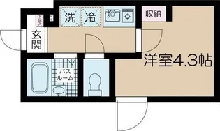 フェリーチェ中野B【2階】の間取り