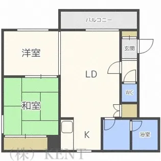 エクセレンス西町【2階】の間取り