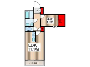 仮)下落合3丁目共同住宅【3階】の間取り