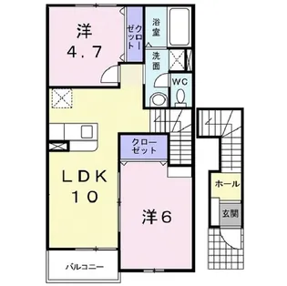ソレイユルヴァン丸内【2階】の間取り