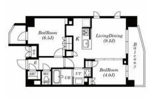 東京都港区白金6【マンション】の間取り