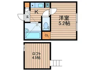 ジェイエス大山【2階】の間取り