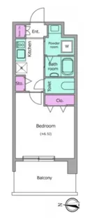 レジディア船橋I【3階】の間取り