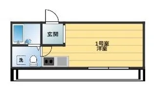 ベイルーム横浜鶴見I【2階】の間取り