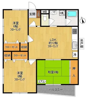 プラウトン【1階】の間取り