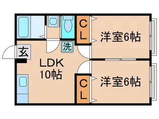 ルミエール塚田【3階】の間取り