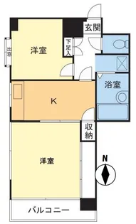 サントピヤマンション【6階】の間取り