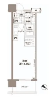 パークハビオ渋谷神山町【2階】の間取り