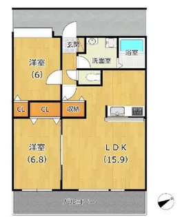 アリエルコート【3階】の間取り