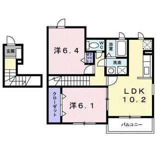 ショコラII【2階】の間取り