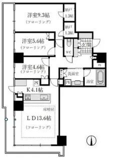ザ・パークハウス神戸ハーバーランドタワー【20階】の間取り