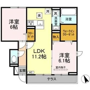 シャルマンいずみ【1階】の間取り