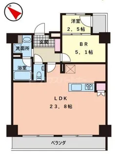 oak【8階】の間取り
