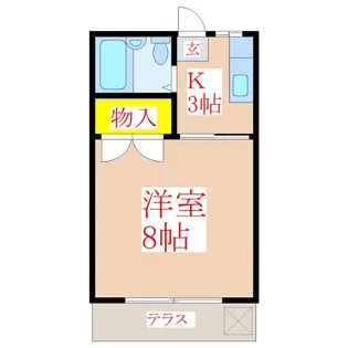 トンボパレス21-III A棟【1階】の間取り