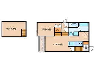 エクシア御井駅前【1階】の間取り