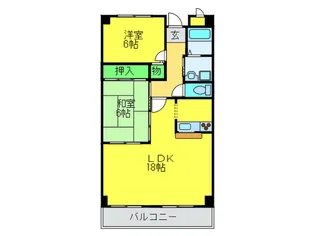 ブエナビスタ和泉中央【5階】の間取り