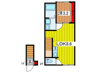 ヴィレッティーナ指扇【2階】の間取り