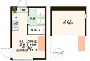 TerraceSaintHonore【2階】の間取り
