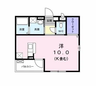 カギヤアパート【2階】の間取り