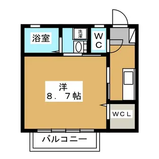 カメリアハイツ【1階】の間取り