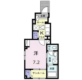 マハロ八丁道【1階】の間取り