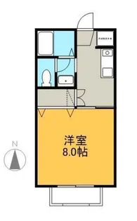 アルバビエントB【1階】の間取り