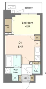 S-RESIDENCE新宿早稲田avelis【9階】の間取り