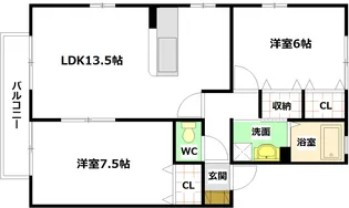 Green Court A棟【1階】の間取り
