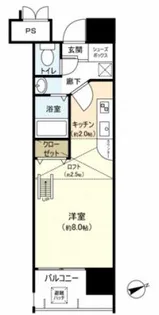 グラビスコート紙屋町【7階】の間取り