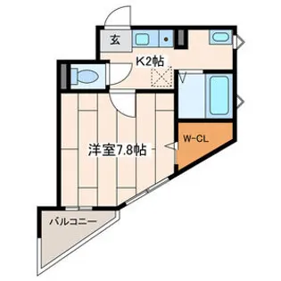 アルカンシェル多摩境【2階】の間取り