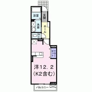 エーデルハイムK【1階】の間取り