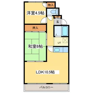 アクアトピア桜【1階】の間取り