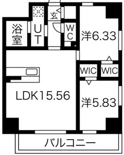 GRANDUKE吹上【2階】の間取り