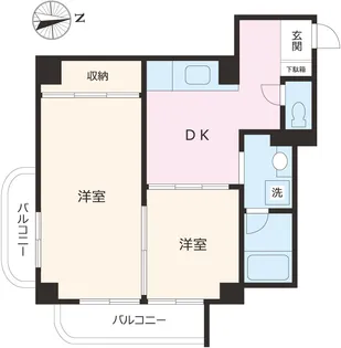 秋桜ハウス【4階】の間取り
