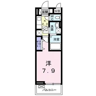 ヴィラ渋川【1階】の間取り