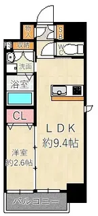 クローバー・フロント【8階】の間取り