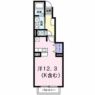 アルト アルベロ B【1階】の間取り