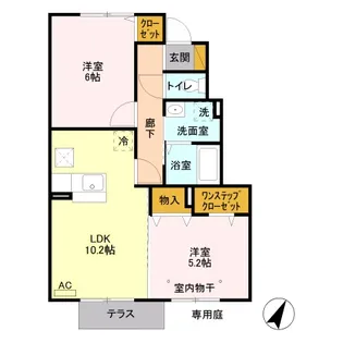 ゴールデンリバー【1階】の間取り