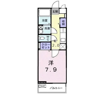 クリーク スクエア【1階】の間取り