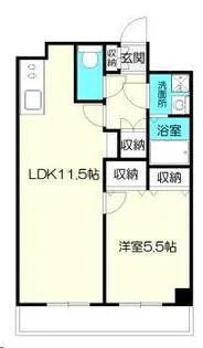 グラシアス【7階】の間取り