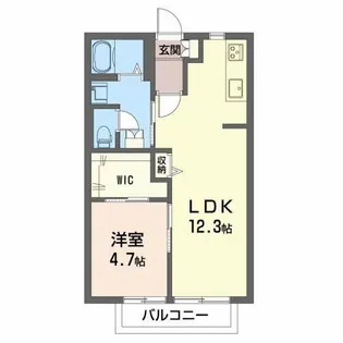 ディアス一宮【2階】の間取り