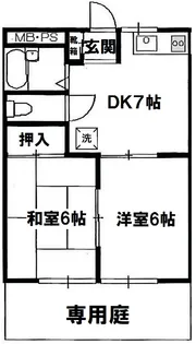 メゾン欅I【1階】の間取り